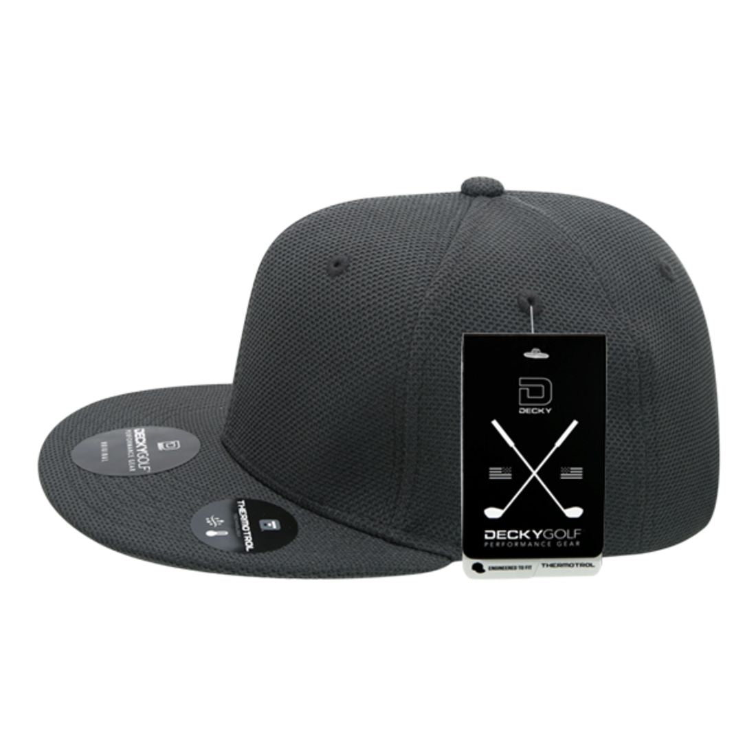 Decky 6103 Pique Pattern Snapback Hats Golf Sports Caps 6 Panel Flat Bill Wholesale
