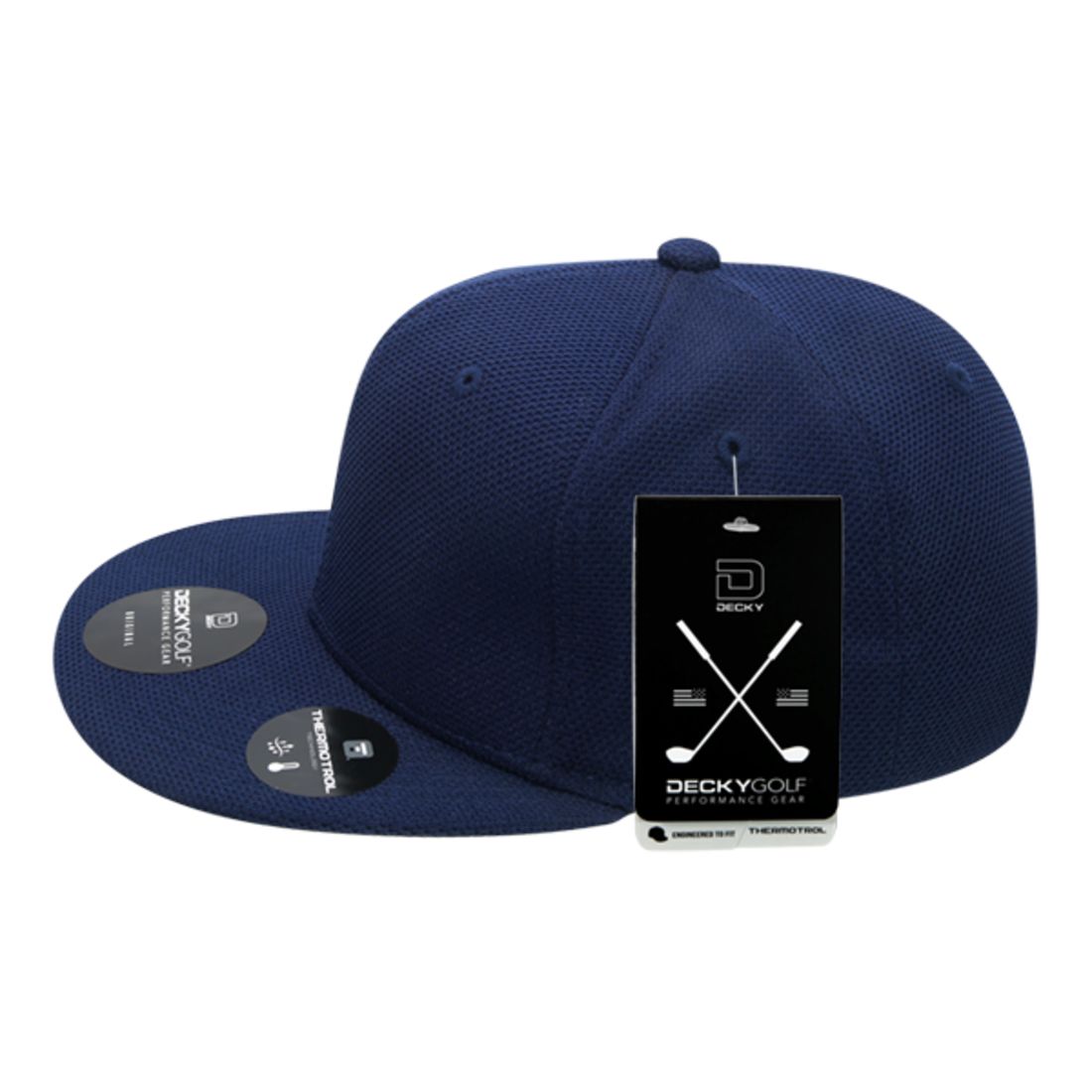 Decky 6103 Pique Pattern Snapback Hats Golf Sports Caps 6 Panel Flat Bill Wholesale