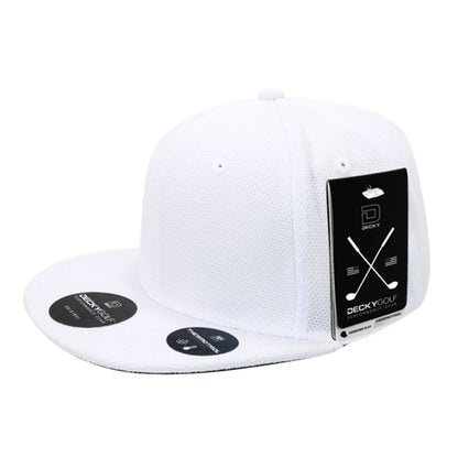Decky 6103 Pique Pattern Snapback Hats Golf Sports Caps 6 Panel Flat Bill Wholesale