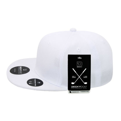 Decky 6103 Pique Pattern Snapback Hats Golf Sports Caps 6 Panel Flat Bill Wholesale