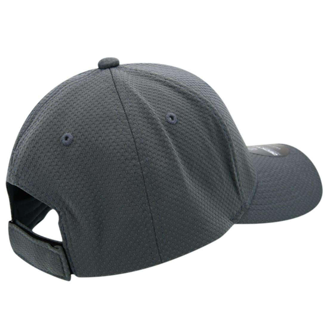 Decky 6111 Pique Pattern Low Crown Hats 7 Panel Curved Bill Performance Caps Wholesale