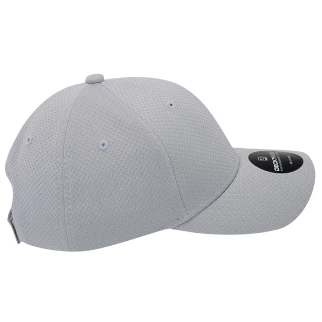 Decky 6111 Pique Pattern Low Crown Hats 7 Panel Curved Bill Performance Caps Wholesale