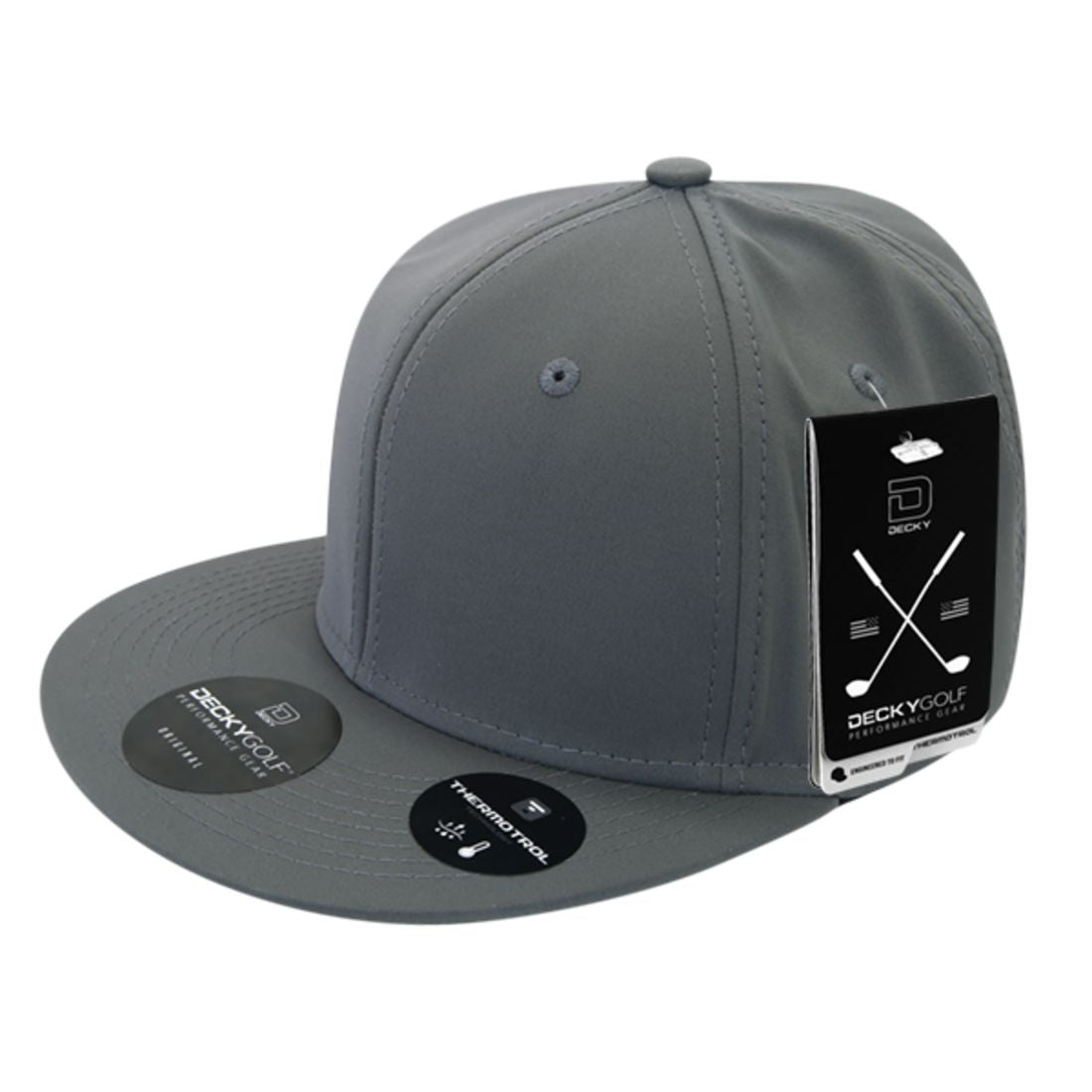 Decky 6111 Pique Pattern Low Crown Hats 7 Panel Curved Bill Performance Caps Wholesale