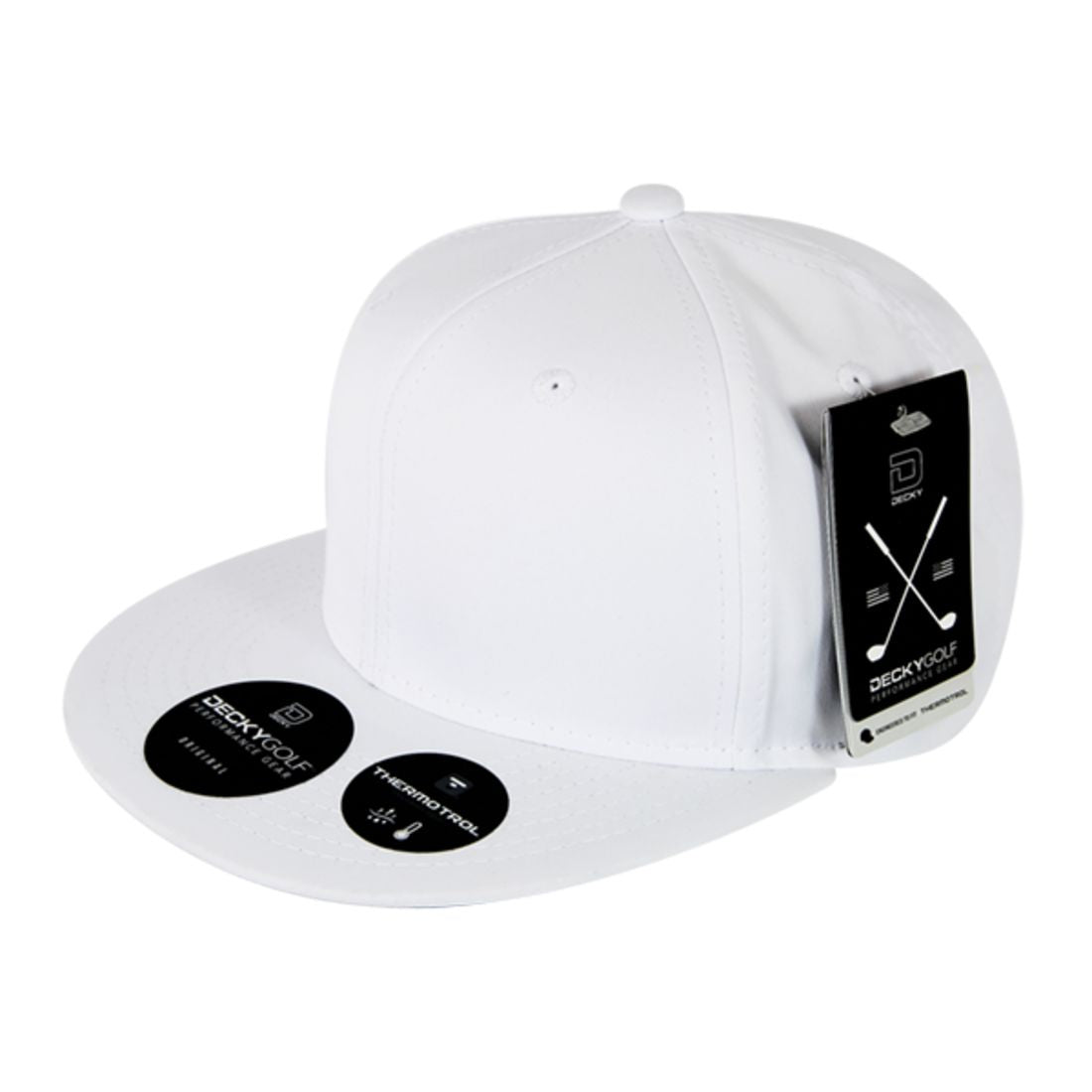 Decky 6111 Pique Pattern Low Crown Hats 7 Panel Curved Bill Performance Caps Wholesale