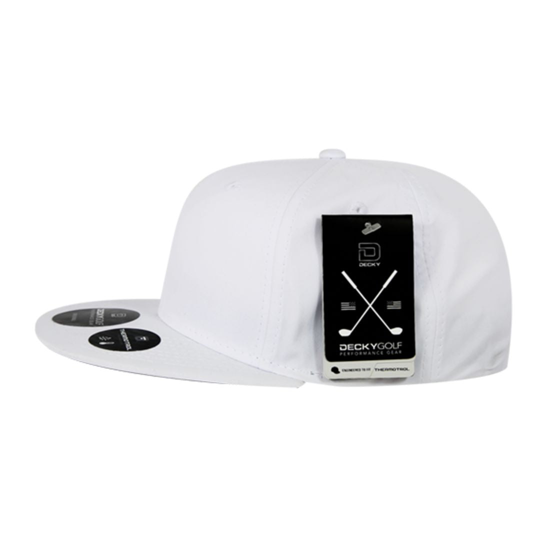 Decky 6111 Pique Pattern Low Crown Hats 7 Panel Curved Bill Performance Caps Wholesale