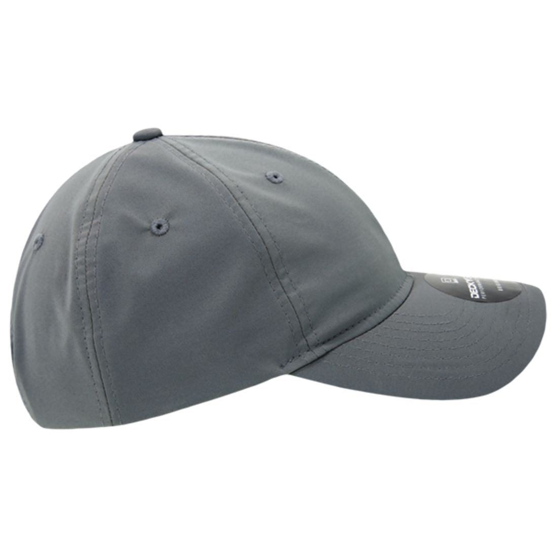 Decky 6111 Pique Pattern Low Crown Hats 7 Panel Curved Bill Performance Caps Wholesale