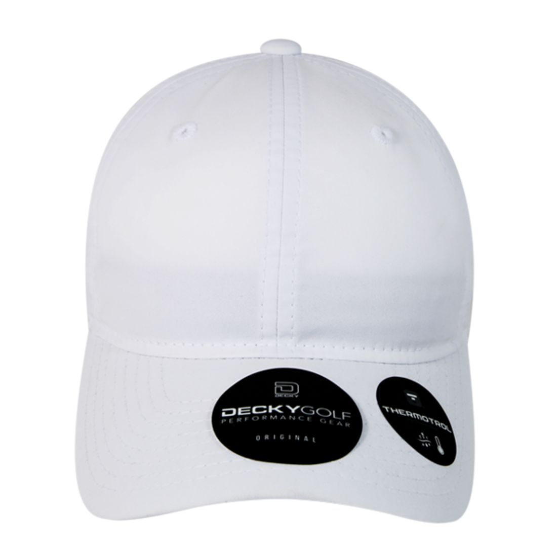 Decky 6111 Pique Pattern Low Crown Hats 7 Panel Curved Bill Performance Caps Wholesale