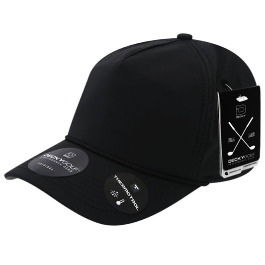 Decky 6111 Pique Pattern Low Crown Hats 7 Panel Curved Bill Performance Caps Wholesale - Star Hats & Embroidery