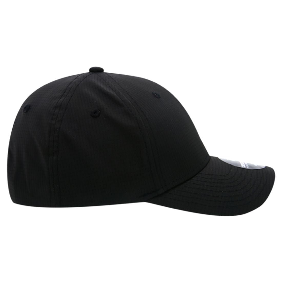 Decky 6111 Pique Pattern Low Crown Hats 7 Panel Curved Bill Performance Caps Wholesale