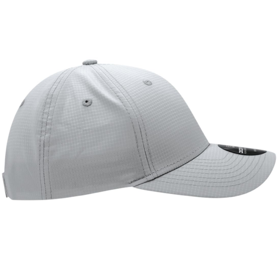 Decky 6111 Pique Pattern Low Crown Hats 7 Panel Curved Bill Performance Caps Wholesale