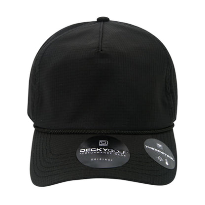 Decky 6111 Pique Pattern Low Crown Hats 7 Panel Curved Bill Performance Caps Wholesale