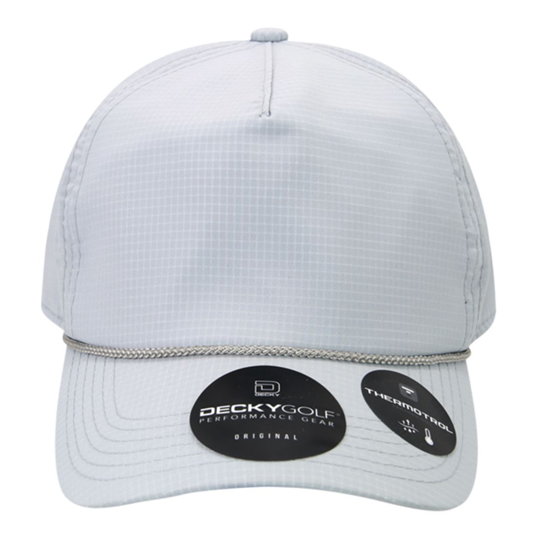 Decky 6111 Pique Pattern Low Crown Hats 7 Panel Curved Bill Performance Caps Wholesale