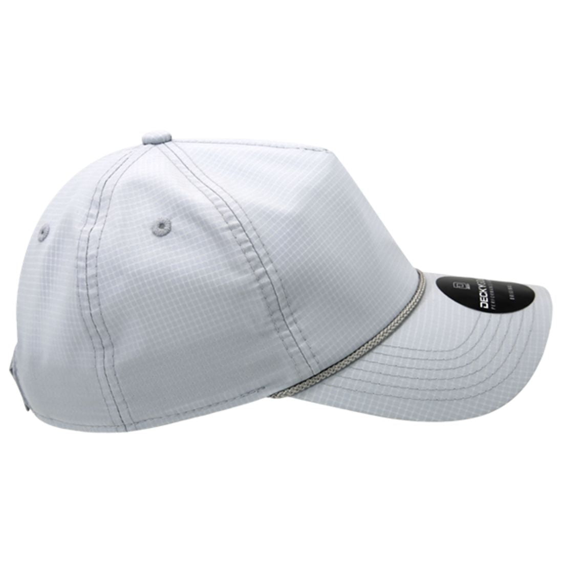 Decky 6111 Pique Pattern Low Crown Hats 7 Panel Curved Bill Performance Caps Wholesale