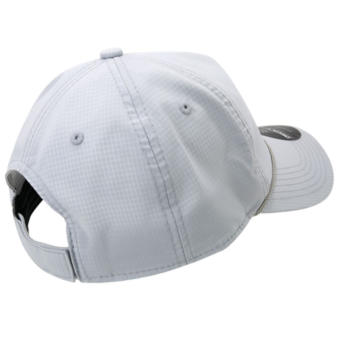 Decky 6111 Pique Pattern Low Crown Hats 7 Panel Curved Bill Performance Caps Wholesale