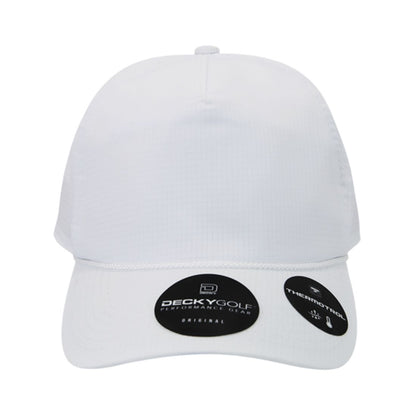 Decky 6111 Pique Pattern Low Crown Hats 7 Panel Curved Bill Performance Caps Wholesale