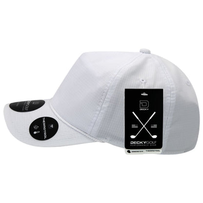 Decky 6111 Pique Pattern Low Crown Hats 7 Panel Curved Bill Performance Caps Wholesale
