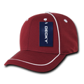 Decky 6111 Pique Pattern Low Crown Hats 7 Panel Curved Bill Performance Caps Wholesale