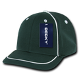 Decky 6111 Pique Pattern Low Crown Hats 7 Panel Curved Bill Performance Caps Wholesale