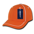 Decky 6111 Pique Pattern Low Crown Hats 7 Panel Curved Bill Performance Caps Wholesale