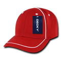 Decky 6111 Pique Pattern Low Crown Hats 7 Panel Curved Bill Performance Caps Wholesale