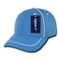 Decky 6111 Pique Pattern Low Crown Hats 7 Panel Curved Bill Performance Caps Wholesale