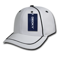 Decky 6111 Pique Pattern Low Crown Hats 7 Panel Curved Bill Performance Caps Wholesale