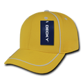 Decky 6111 Pique Pattern Low Crown Hats 7 Panel Curved Bill Performance Caps Wholesale