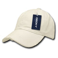 Decky 860 Fitted Vintage Washed Distressed Polo Hats Low Crown 6 Panel Caps