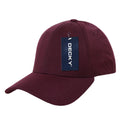 Decky 870 High Profile FitAll Flex Hats 6 Panel Curved Bill Baseball Caps
