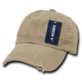 Decky 959 Vintage Frayed Washed Polo Hats Low Profile Distressed 6 Panel Dad Caps