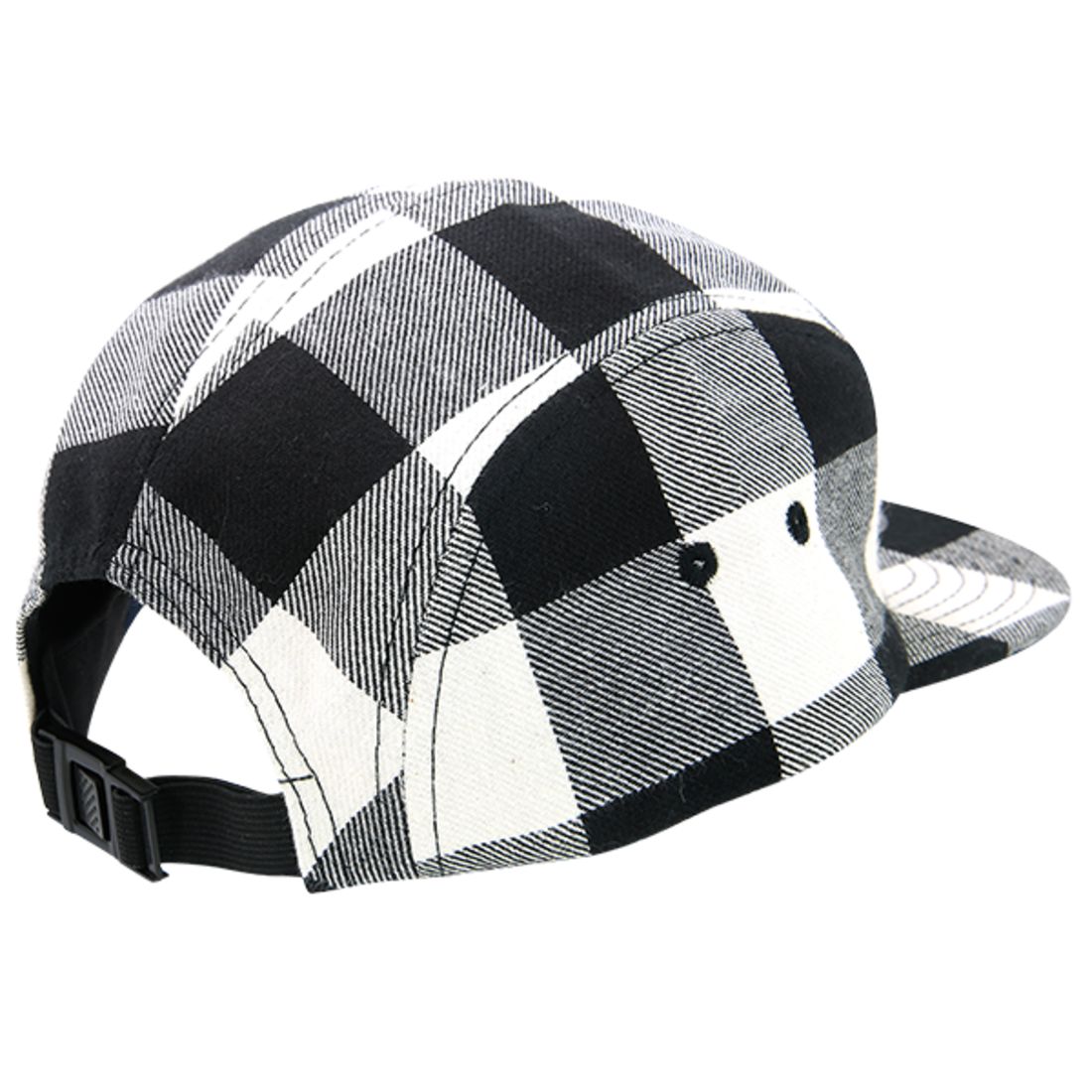 Decky 984 Buffalo Plaid Racer Racing Hats Jockey Biker Camper 5 Panel Caps