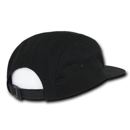 Decky 985 5 Panel Racer Racing Hats Solid Jockey Camper Biker Camo Caps