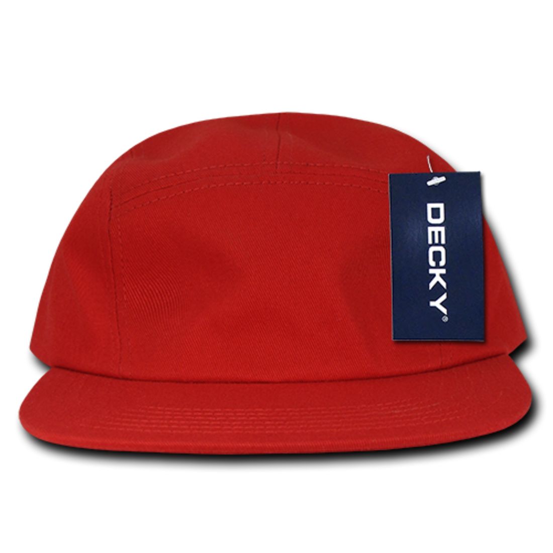 Decky 985 5 Panel Racer Racing Hats Solid Jockey Camper Biker Camo Caps