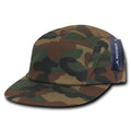 Decky 985 5 Panel Racer Racing Hats Solid Jockey Camper Biker Camo Caps