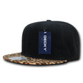 Decky 987 Animal Print Snapback Hats Leopard High Profile 6 Panel Baseball Caps