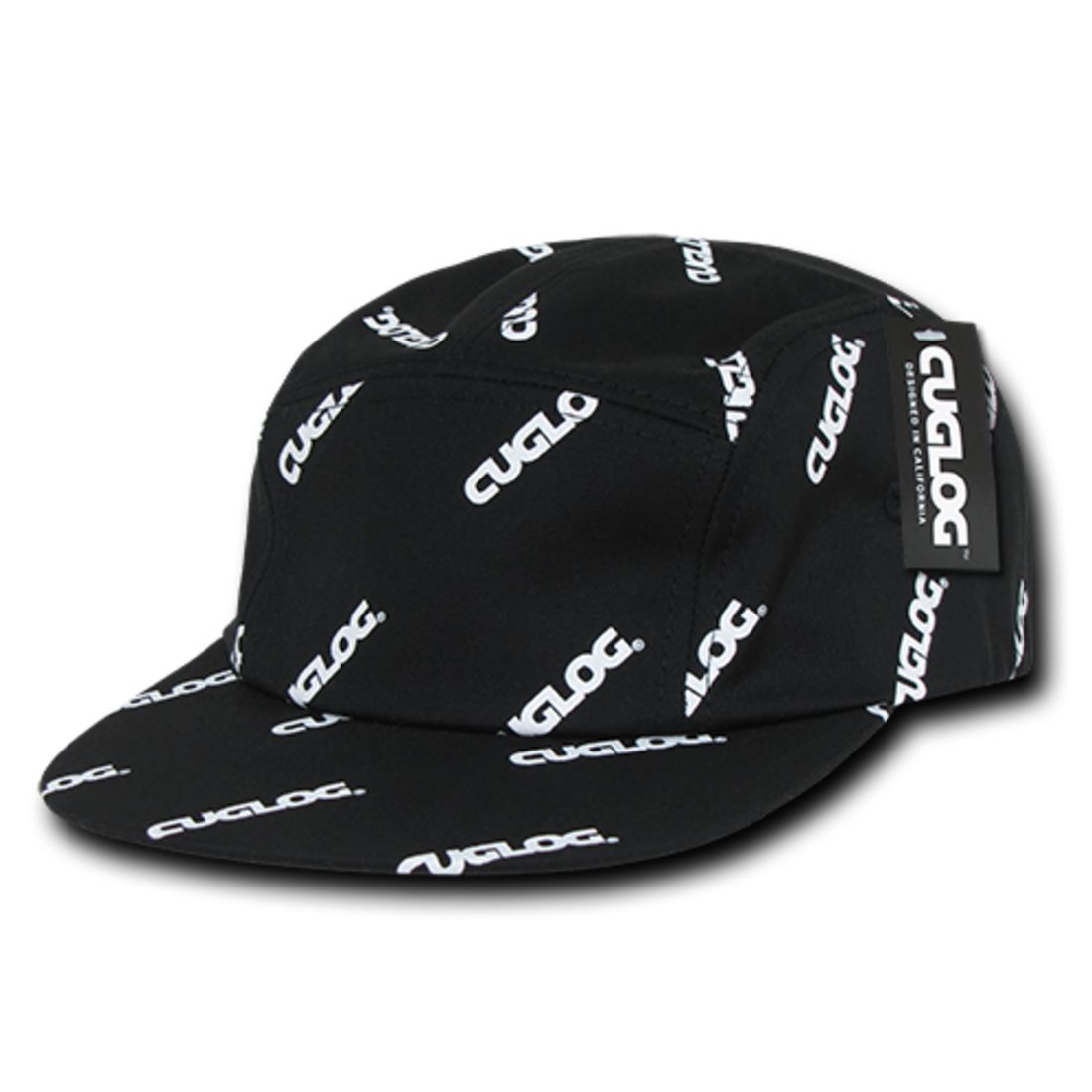 Cuglog C10 Logo Printed Racer Racing Jockey Biker Hats 5 Panel Caps Men Wome