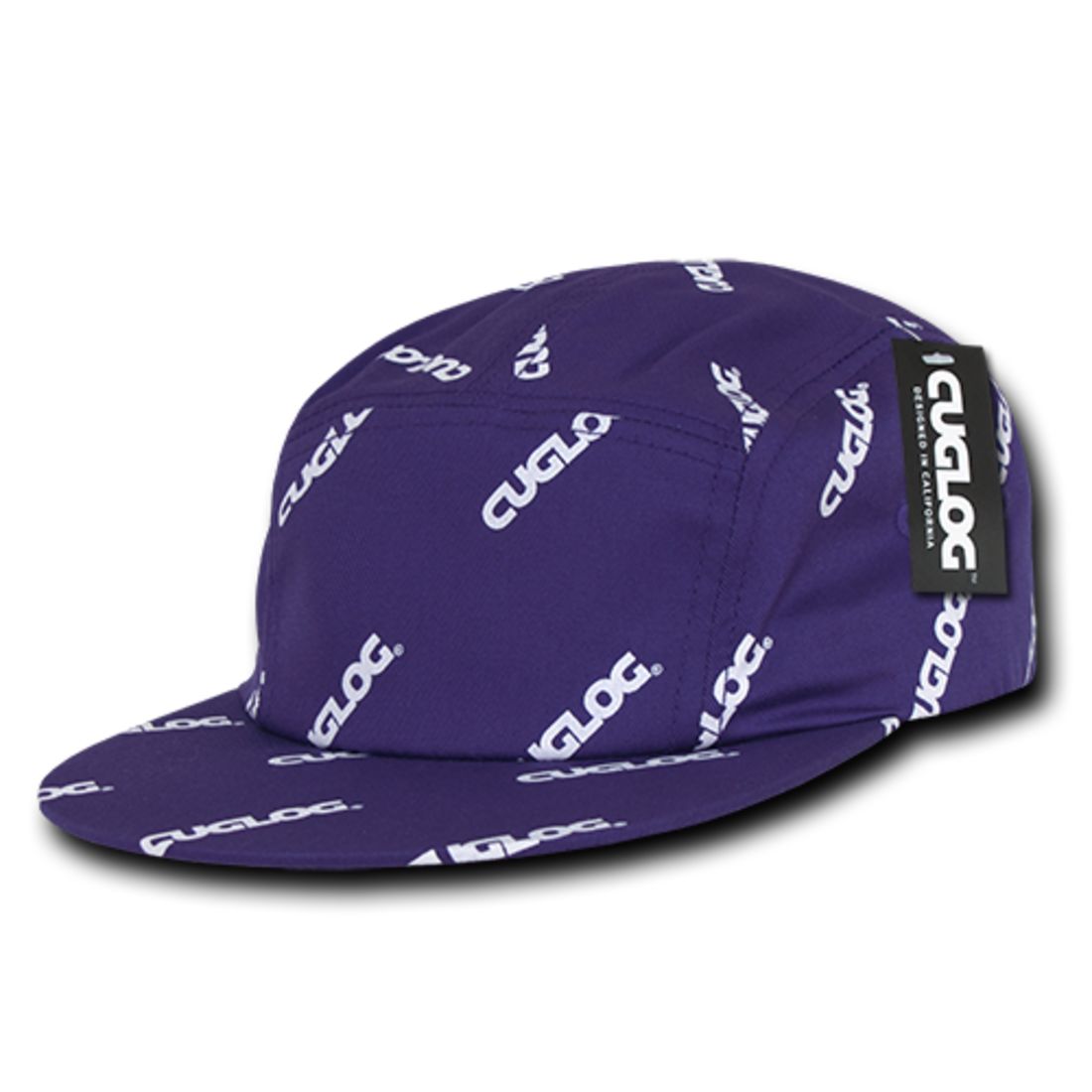 Cuglog C10 Logo Printed Racer Racing Jockey Biker Hats 5 Panel Caps Men Wome