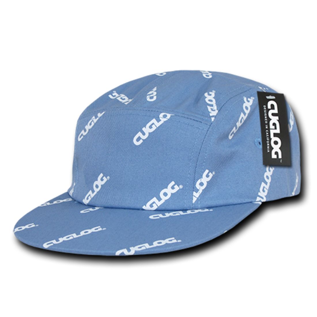 Cuglog C10 Logo Printed Racer Racing Jockey Biker Hats 5 Panel Caps Men Wome
