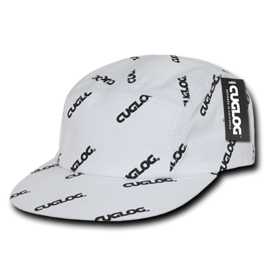Cuglog C10 Logo Printed Racer Racing Jockey Biker Hats 5 Panel Caps Men Wome