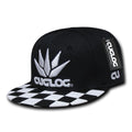 Cuglog C29 Checker High Crown Snapback Hats 6 Panel Flat Bills Caps Men Women