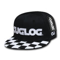 Cuglog C29 Checker High Crown Snapback Hats 6 Panel Flat Bills Caps Men Women