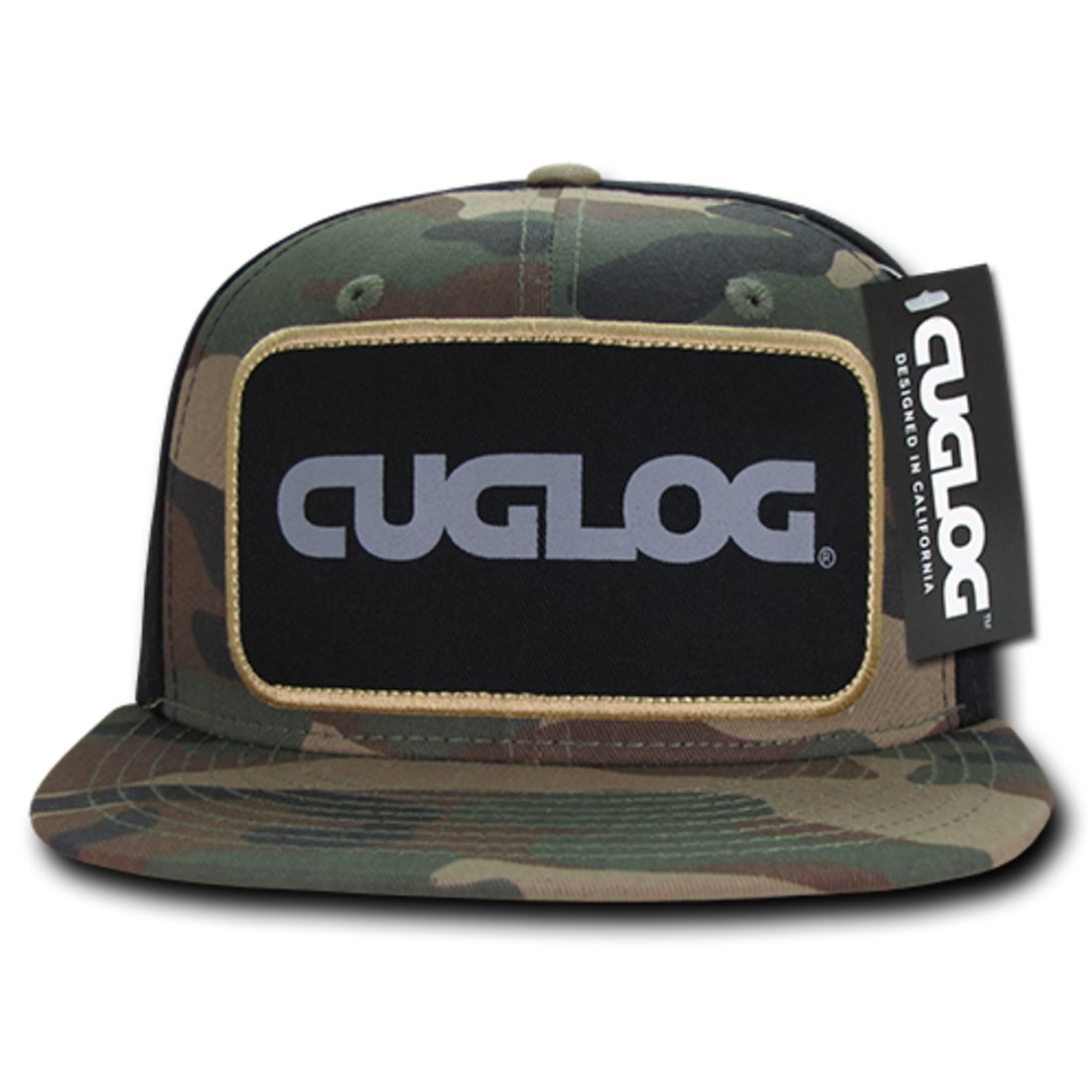 Cuglog C31 Patch Snapback Hats 6 Panel Structured Retro Stylish Caps 