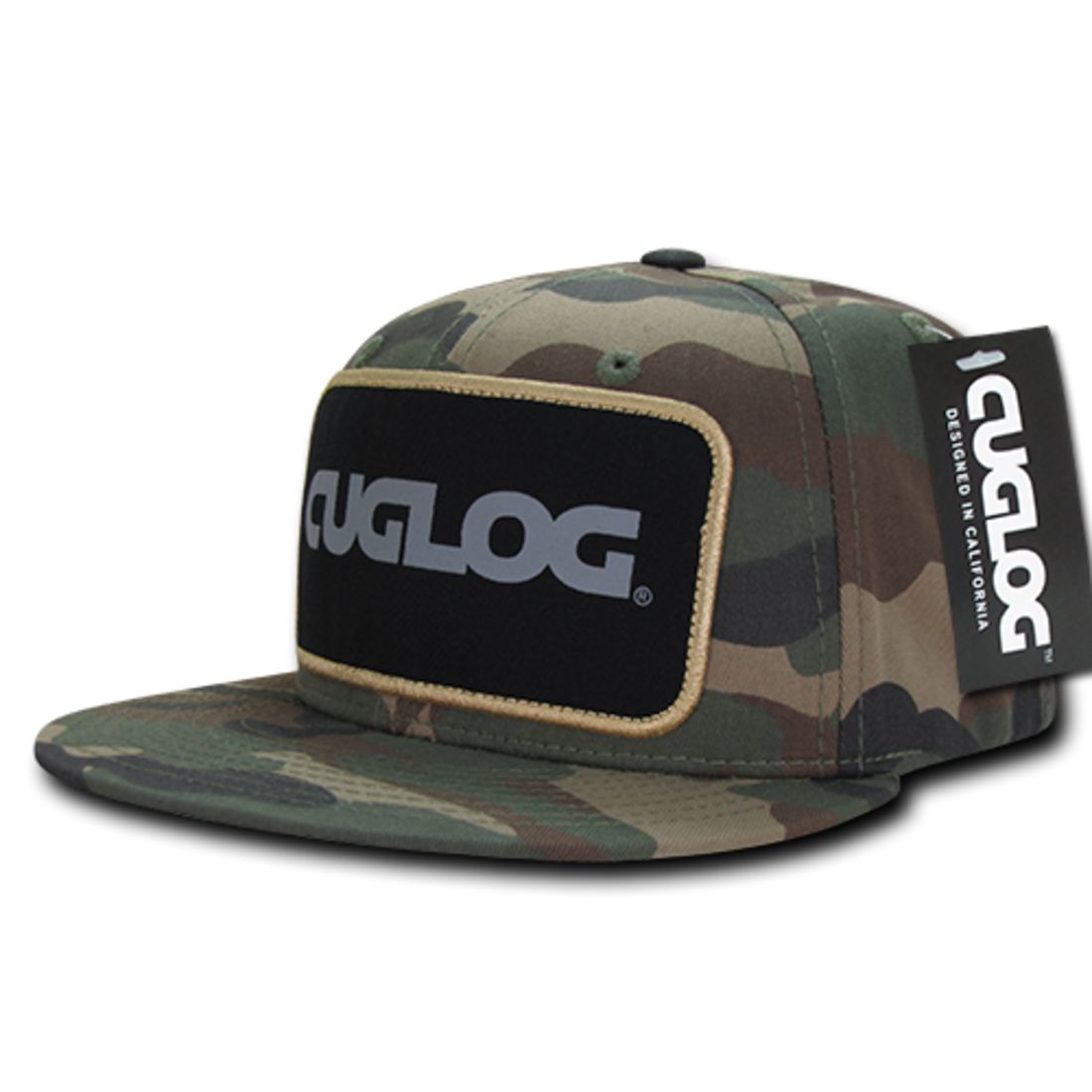 Cuglog C31 Patch Snapback Hats 6 Panel Structured Retro Stylish Caps 