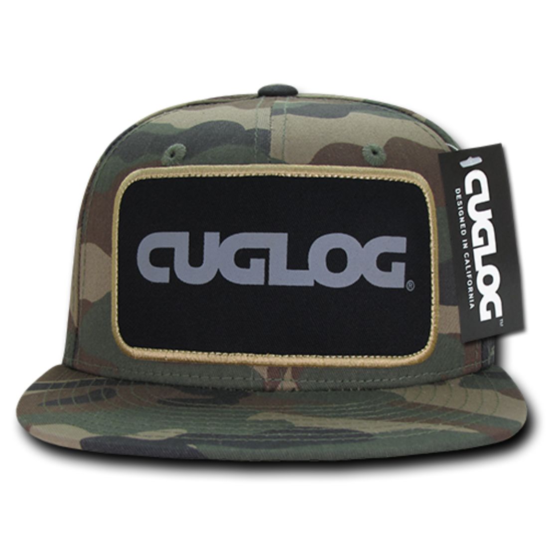 Cuglog C31 Patch Snapback Hats 6 Panel Structured Retro Stylish Caps 
