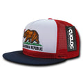 Cuglog C32 Cal Flag California Republic Trucker Snapback Hats 5 Panel Caps