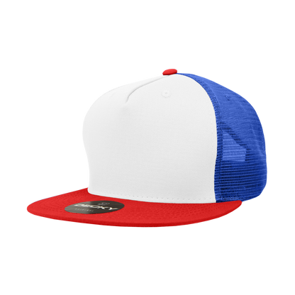 Decky 1040 Trucker Snapback Hats 5 Panel Caps High Profile Structured Blank Wholesale