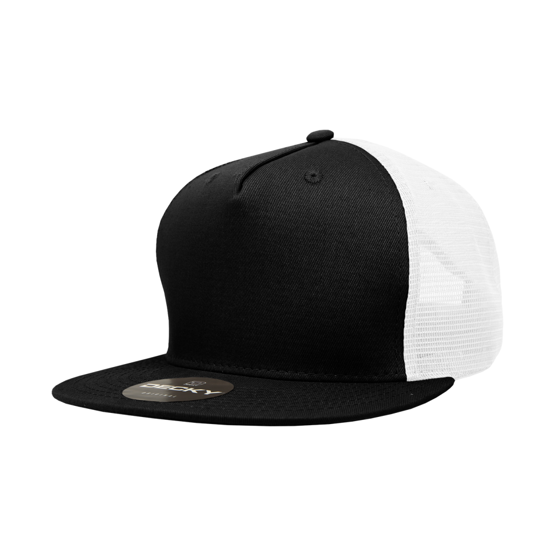Decky 1040 Trucker Snapback Hats 5 Panel Caps High Profile Structured Blank Wholesale