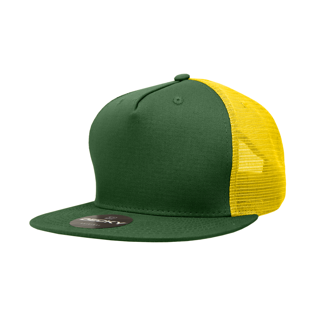 Decky 1040 Trucker Snapback Hats 5 Panel Caps High Profile Structured Blank Wholesale