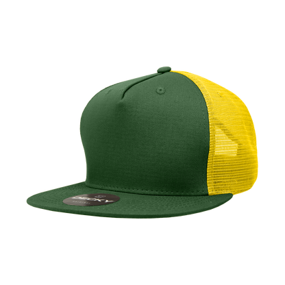 Decky 1040 Trucker Snapback Hats 5 Panel Caps High Profile Structured Blank Wholesale