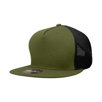 Decky 1040 Trucker Snapback Hats 5 Panel Caps High Profile Structured Blank Wholesale